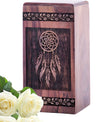 Wooden Dream Catcher Cremation Urn for Adult Memorial Urn