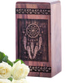 Medium Wooden Dream Catcher Urn for Human Ashes Memorial
