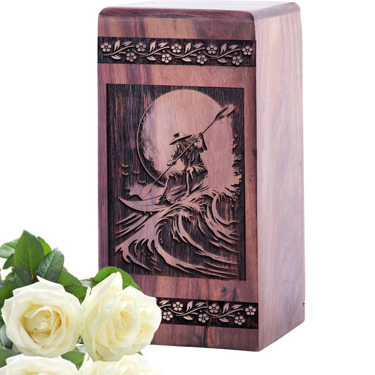 Surfing Waves Urn Size 5 Inch 5”(H) x 3”(W) x 3”(L)