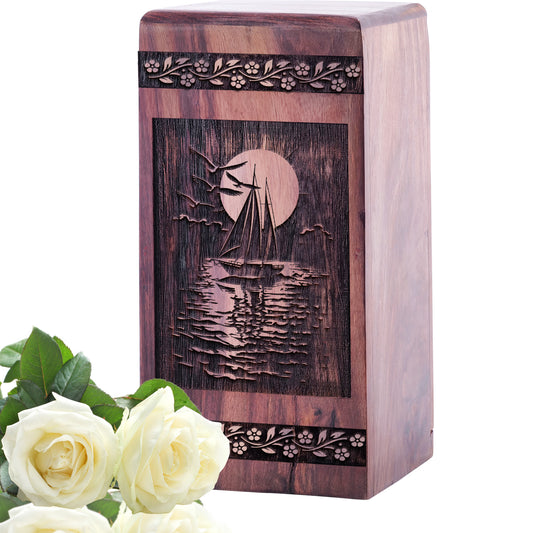 Sunset Urn Size 5 Inch 5”(H) x 3”(W) x 3”(L)