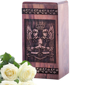 Small Keepsake Wooden Tennis Racket Urn for Cremation Ashes