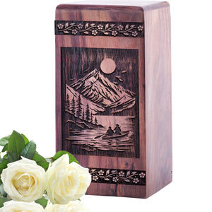 Tranquil Lake Urn Size 5(H)x3(W)x3(L)Inches
