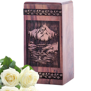 Tranquil Lake Urn Size 5(H)x3(W)x3(L)Inches