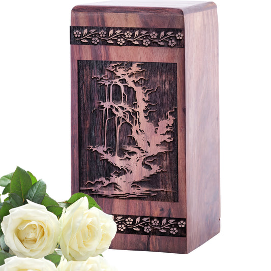 Waterfall Urn Size 5 Inch 5”(H) x 3”(W) x 3”(L)