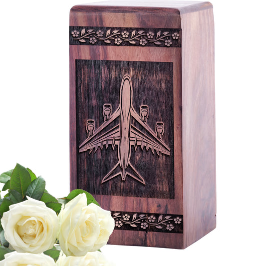 airplane Urn Size 5 Inch 5”(H) x 3”(W) x 3”(L)