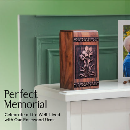 Alpine Meadow Urn Size 11.25 Inch 11.25”(H) x 6.25”(W) x 6.25”(L)