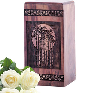 Mini Bamboo Wood Memorial Urn for AdultAshes