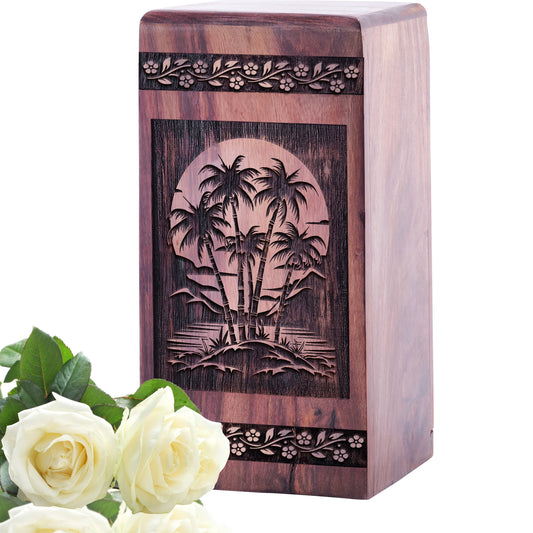 Bamboo Urn Size 5 Inch 5”(H) x 3”(W) x 3”(L)