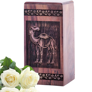 Camel in Desert Urn Size 5(H)x3(W)x3(L)Inches