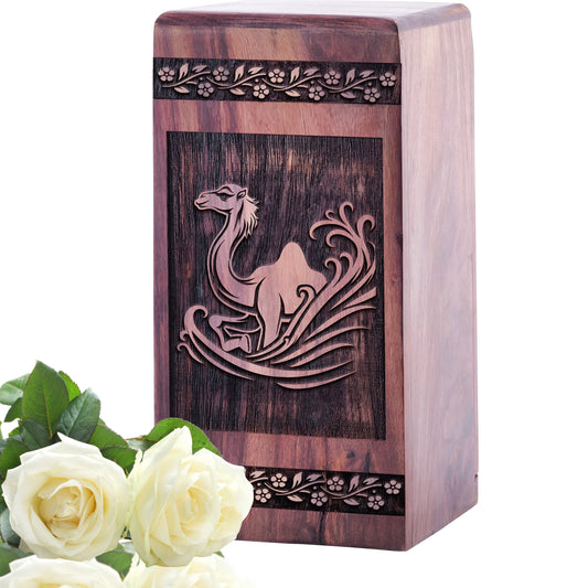 Camel in Desert Urn Size 5 Inch 5”(H) x 3”(W) x 3”(L)