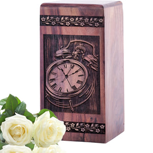 Clock Urn Size 5(H)x3(W)x3(L)Inches