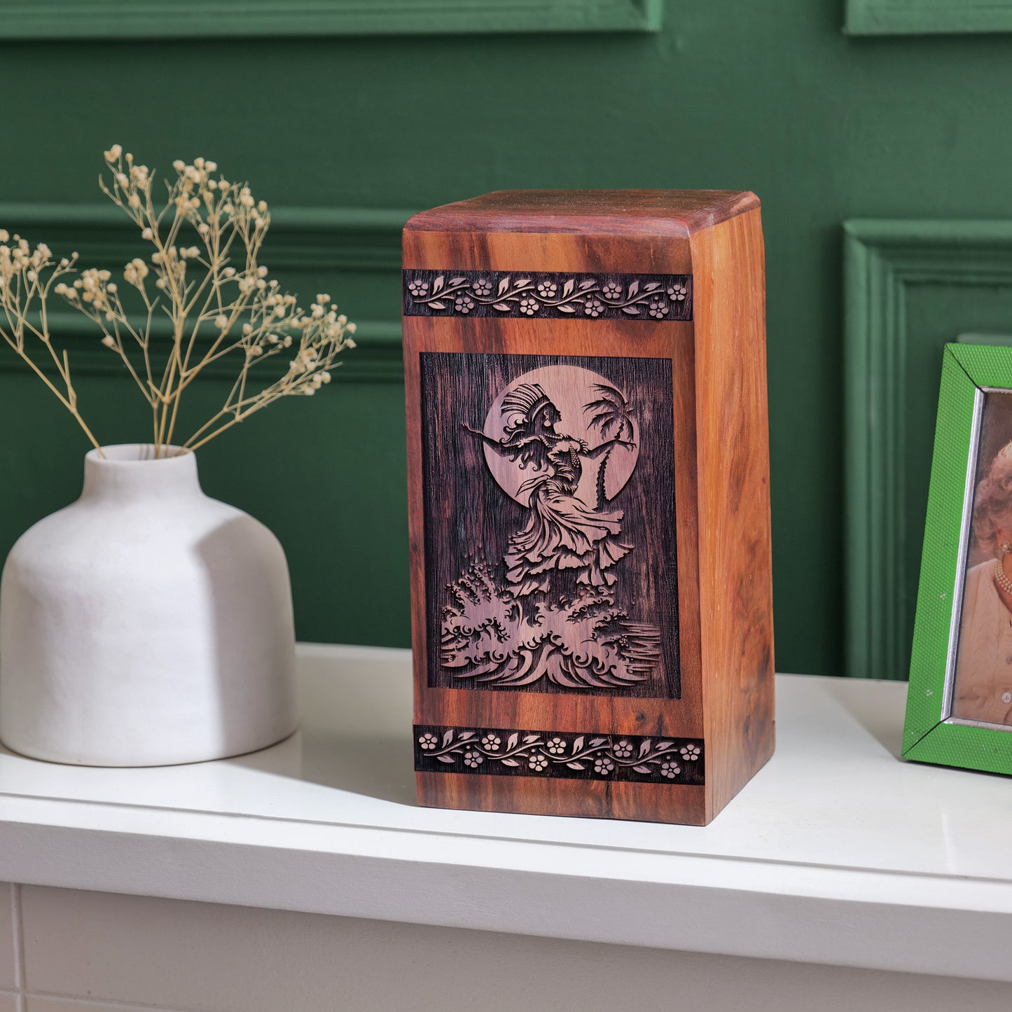 Flamenco Dancer Urn Size 14 Inch 14”(H) x 7.5”(W) x 7.5”(L)