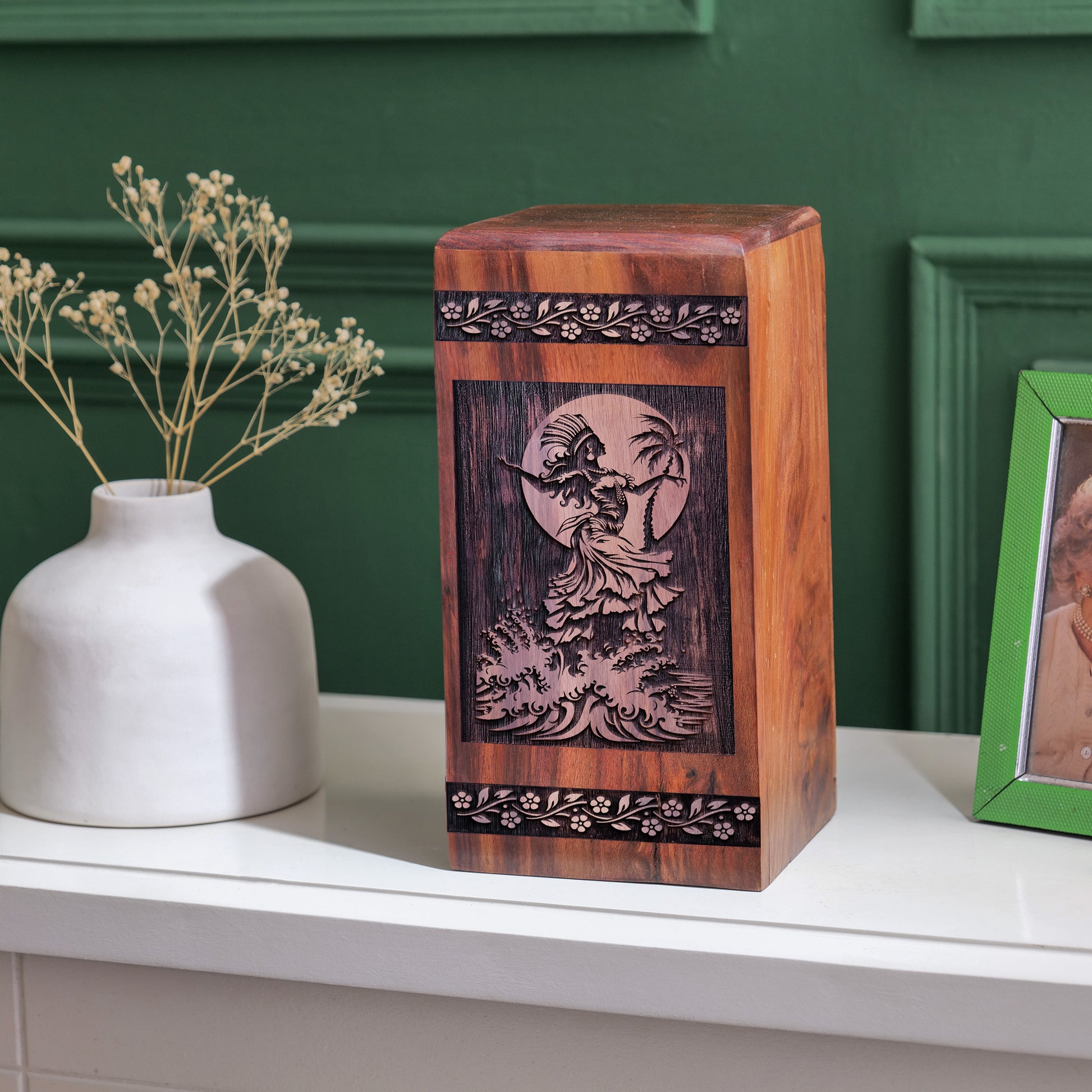 Flamenco Dancer Urn Size 14 Inch 14”(H) x 7.5”(W) x 7.5”(L)