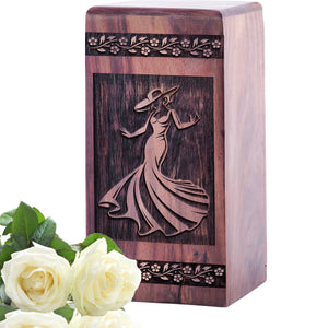 Flamenco Dancer Urn Size 5(H)x3(W)x3(L)Inches