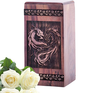 Yin and Yang Urn Size 5(H)x3(W)x3(L)Inches