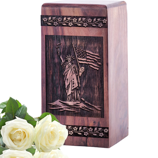 statue of liberty Urn Size 5 Inch 5”(H) x 3”(W) x 3”(L)