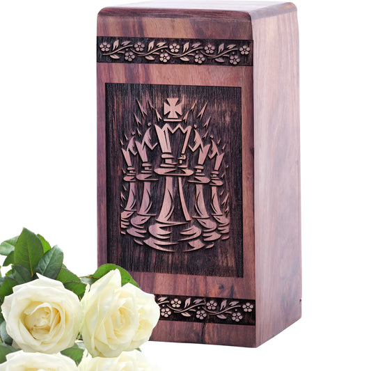 chess Urn Size 5 Inch 5”(H) x 3”(W) x 3”(L)
