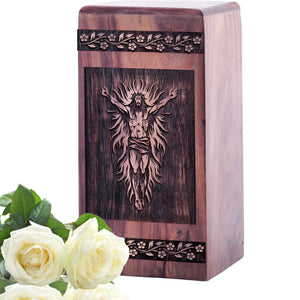 Crucifixion of jesus Urn Size 5(H)x3(W)x3(L)Inches