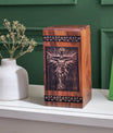 Crucifixion of jesus Urn Size 14(H)x7.5(W)x7.5(L)
