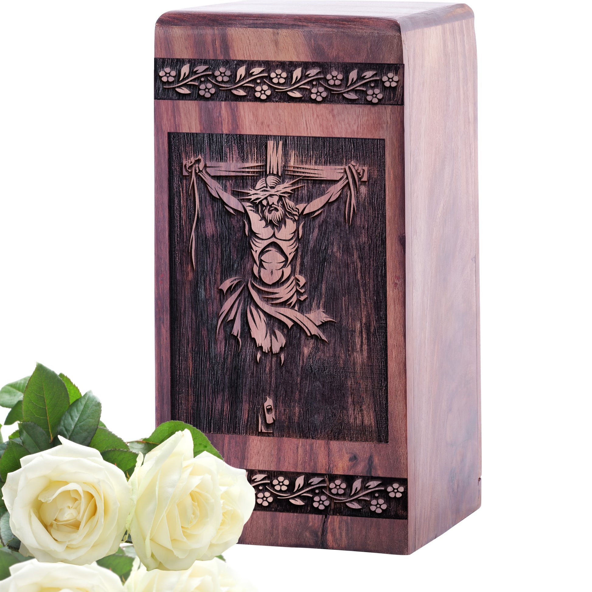 Crucifixion of jesus Urn Size 5 Inch 5”(H) x 3”(W) x 3”(L)