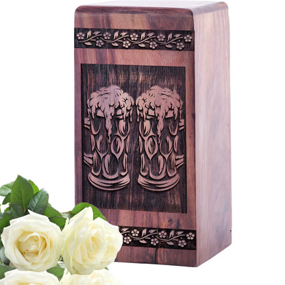 BEER Urn Size 5 Inch 5”(H) x 3”(W) x 3”(L)