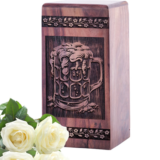 BEER Urn Size 5 Inch 5”(H) x 3”(W) x 3”(L)