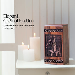 church Urn Size 10(H)x5.5(W)x5.5(L)Inches