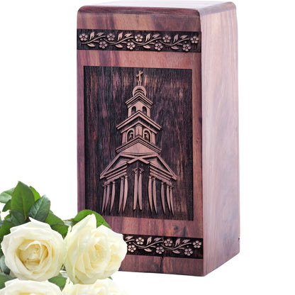church Urn Size 5 Inch 5”(H) x 3”(W) x 3”(L)