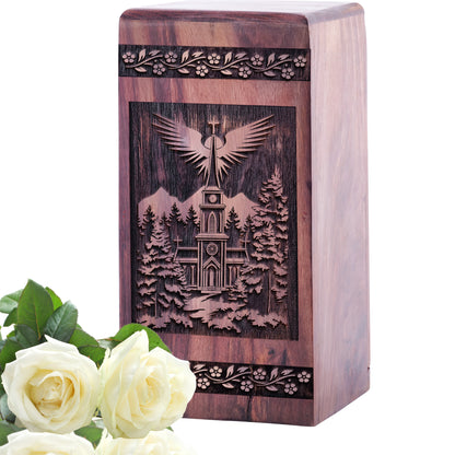 church Urn Size 5 Inch 5”(H) x 3”(W) x 3”(L)