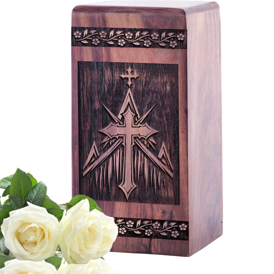 church Urn Size 5 Inch 5”(H) x 3”(W) x 3”(L)