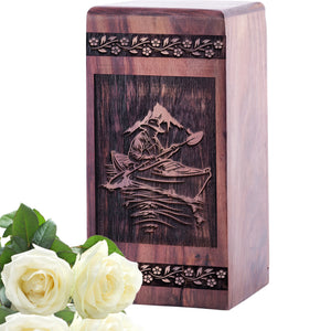 KAYAKING Urn Size 5(H)x3(W)x3(L)Inches