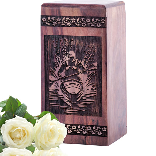 KAYAKING Urn Size 5 Inch 5”(H) x 3”(W) x 3”(L)