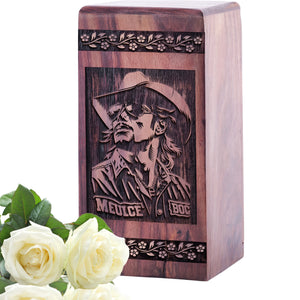 king of pop Urn Size 5(H)x3(W)x3(L)Inches
