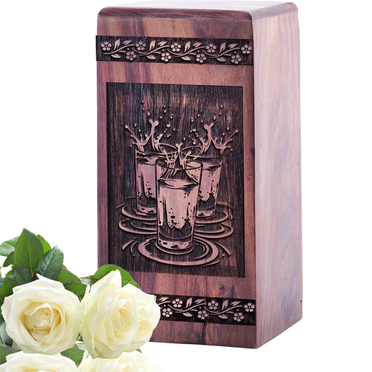 vodka Urn Size 5 Inch 5”(H) x 3”(W) x 3”(L)