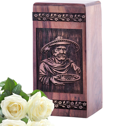 Mexican Fiestas Urn Size 5 Inch 5”(H) x 3”(W) x 3”(L)