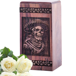 Mexican Fiestas Urn Size 5(H)x3(W)x3(L)Inches