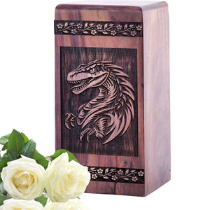 Unique Mexican Fiestas Wood Wooden Urn for Memorial Ashes