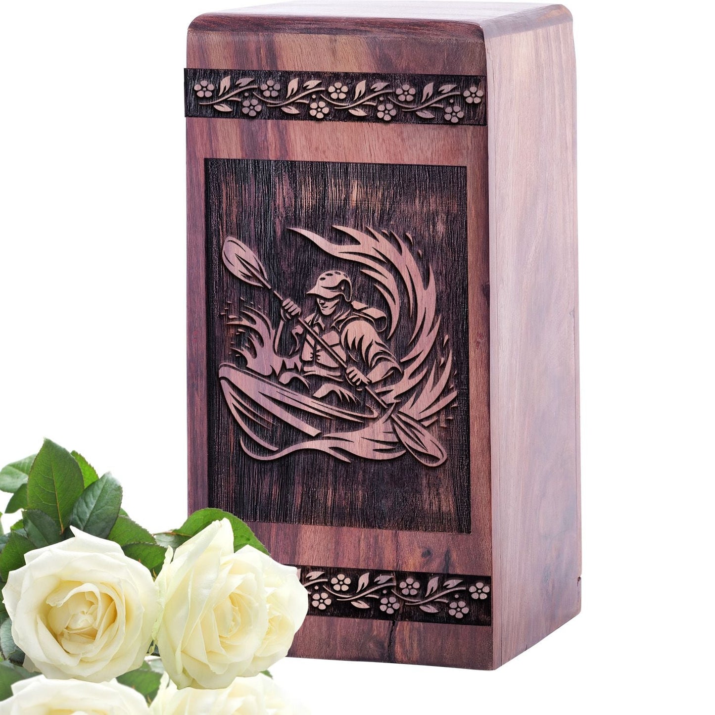 Mini Handcrafted Wooden Off-Roading Urn for Memorial Ashes