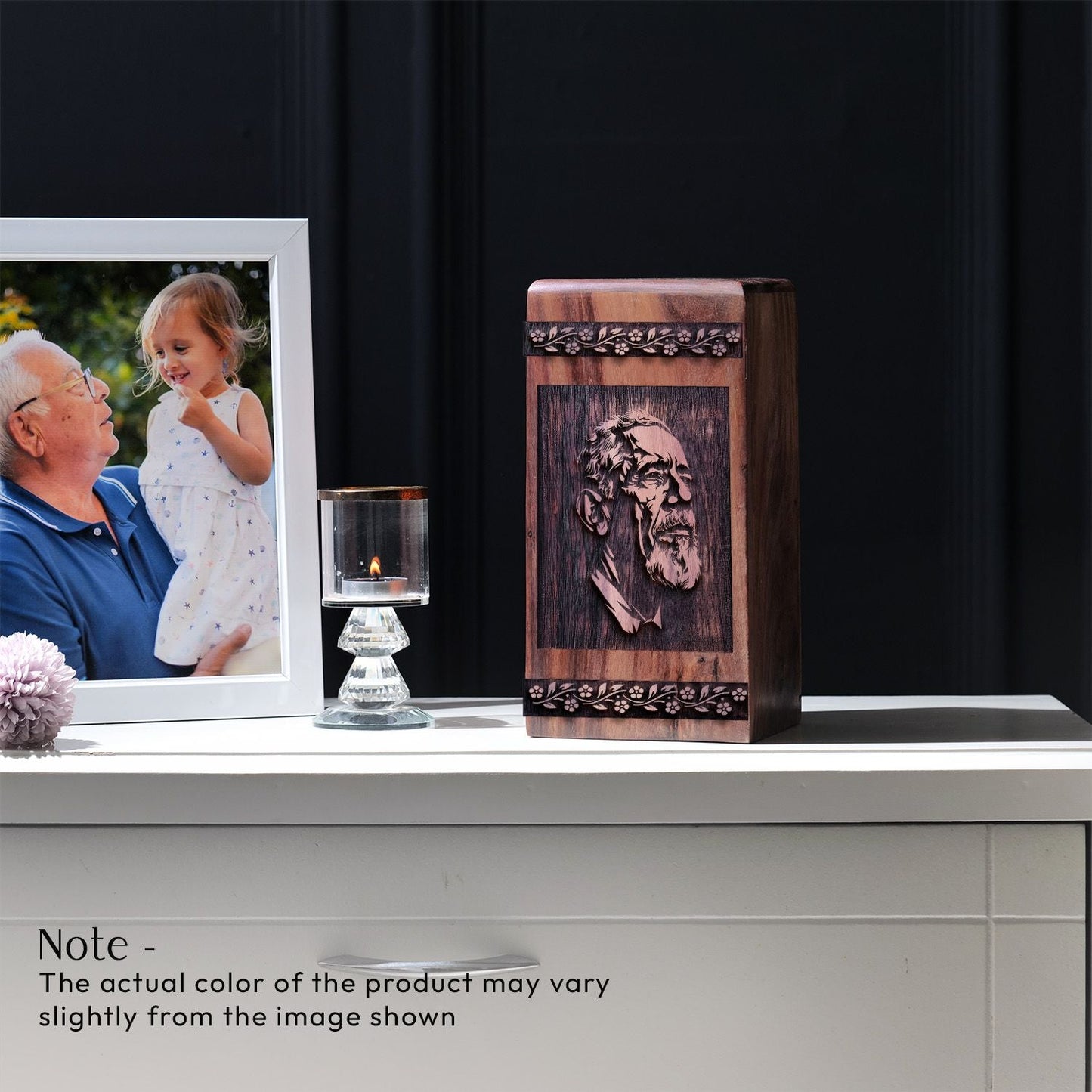 Mini Handcrafted Wooden President Urn for Memorial Ashes