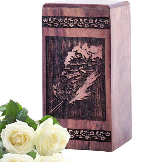 railroads Urn Size 5(H)x3(W)x3(L)Inches