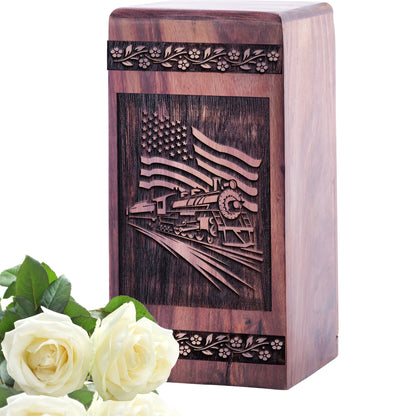 railroads Urn Size 5 Inch 5”(H) x 3”(W) x 3”(L)