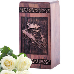 railroads Urn Size 5(H)x3(W)x3(L)Inches