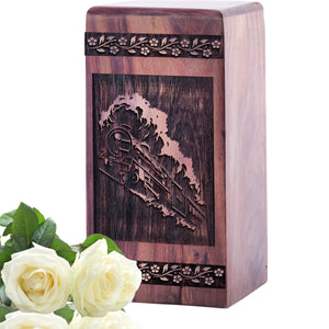 railroads Urn Size 5(H)x3(W)x3(L)Inches