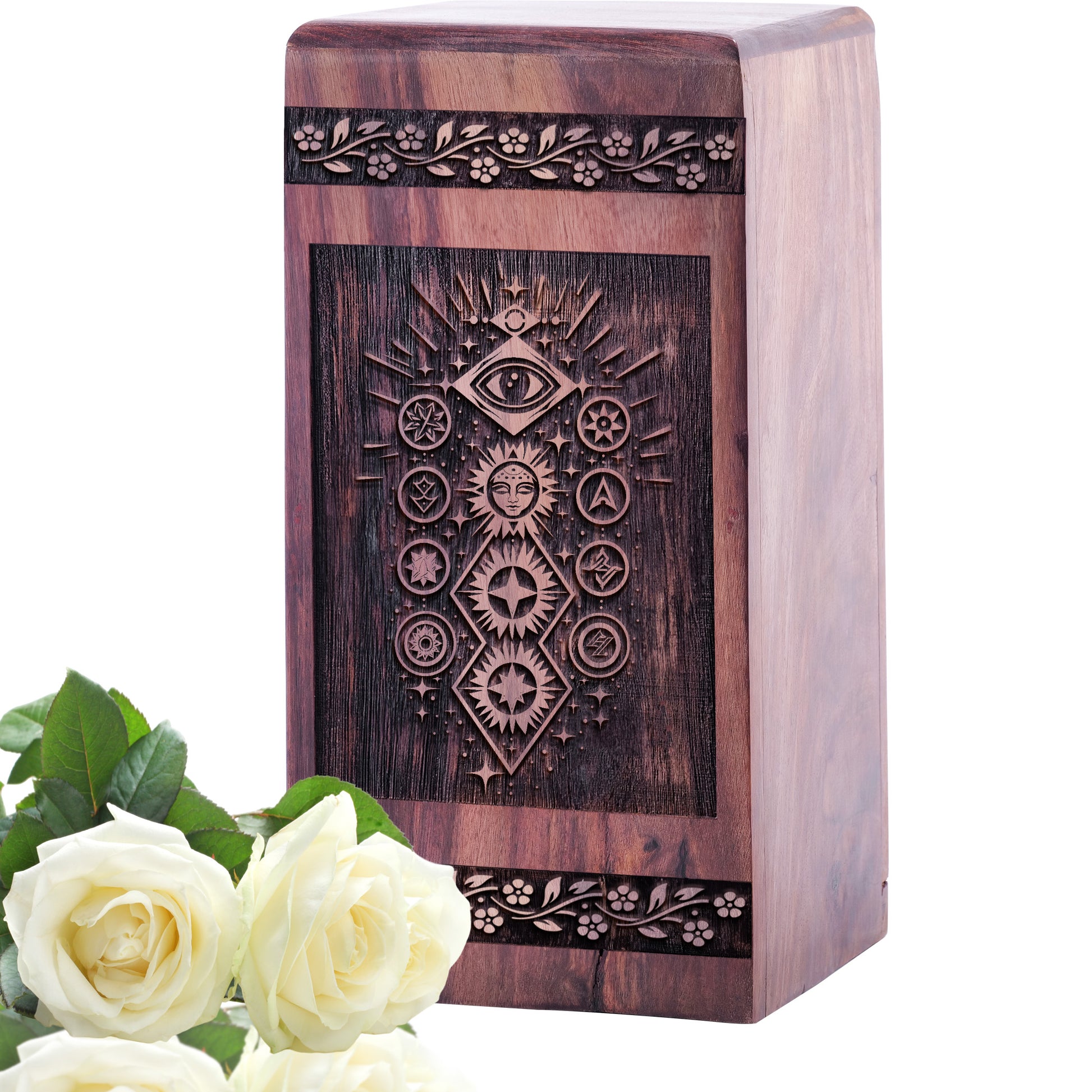 chakra energy Urn Size 5 Inch 5”(H) x 3”(W) x 3”(L)