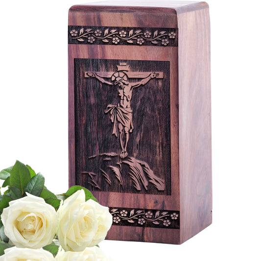 christian icons Urn Size 5 Inch 5”(H) x 3”(W) x 3”(L)
