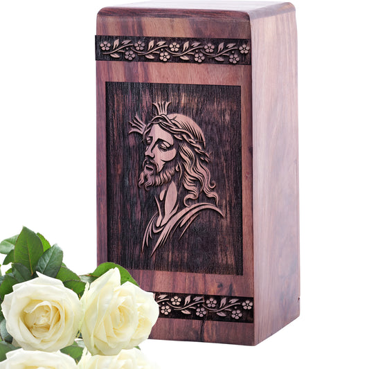 jesus Urn Size 5 Inch 5”(H) x 3”(W) x 3”(L)