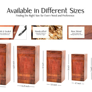 Keepsake Wooden Jesus Urn for Human Ashes Memorial