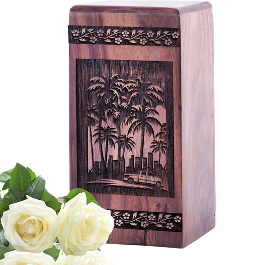 miami Urn Size 5 Inch 5”(H) x 3”(W) x 3”(L)