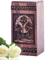 Handmade Wooden Myrtle Beach Urn for Human Burial Ashes