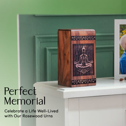 yoga Urn Size 11.25 Inch 11.25”(H) x 6.25”(W) x 6.25”(L)